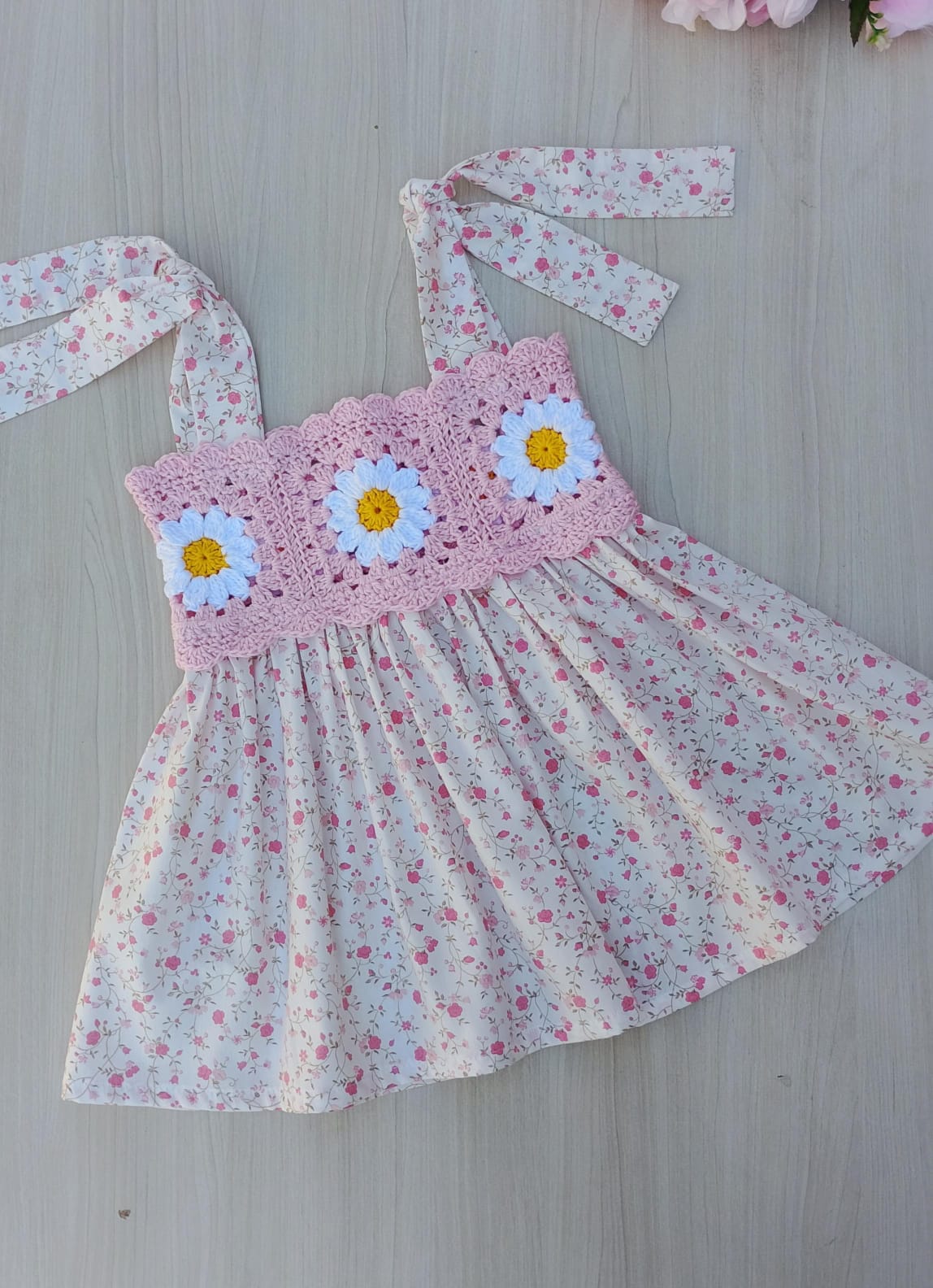 Vestido em crochê