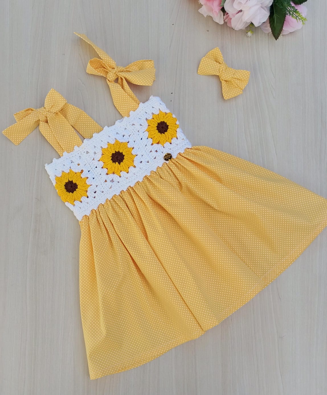 Vestido em crochê