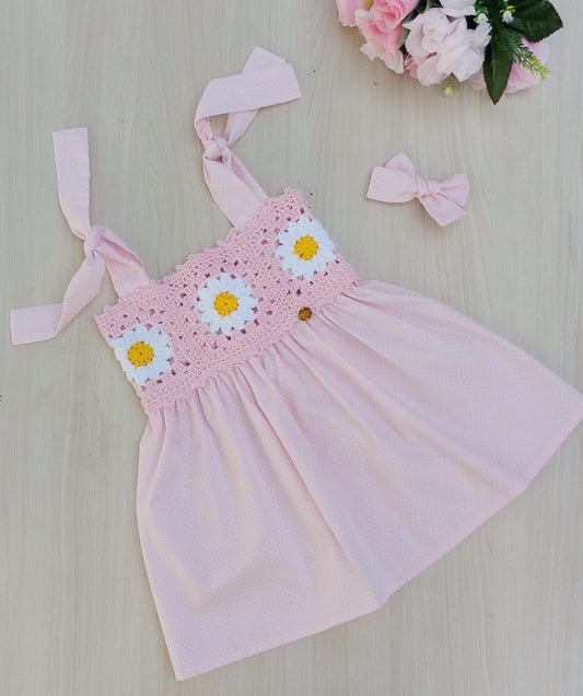 Vestido em crochê